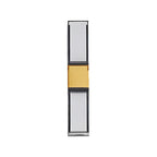 Aluminum LED Outdoor Wall Sconce With Black and Gold Finish, IP65 Rated