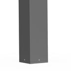 Luz de Baliza Exterior Minimalista, Alumínio Cinza Areia, 80cm de Altura