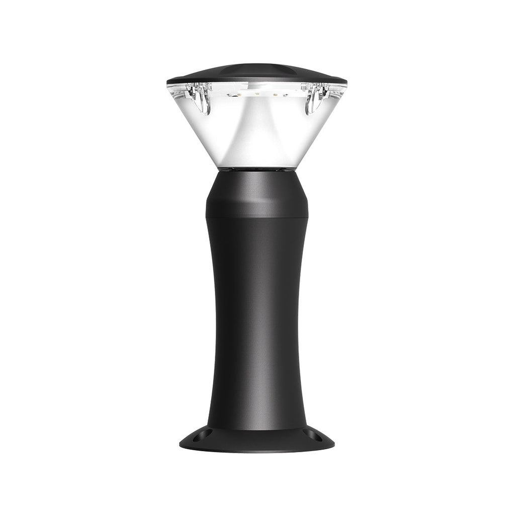 LED udendørs pullertlampe, mat sort støbt aluminium, IP65