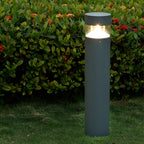Sherard Sand-Gray Aluminum Bollard Path Light, Nordic Outdoor Lamp
