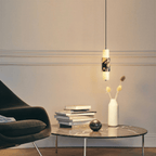 Clérachic marble pendant hanging above a kitchen island