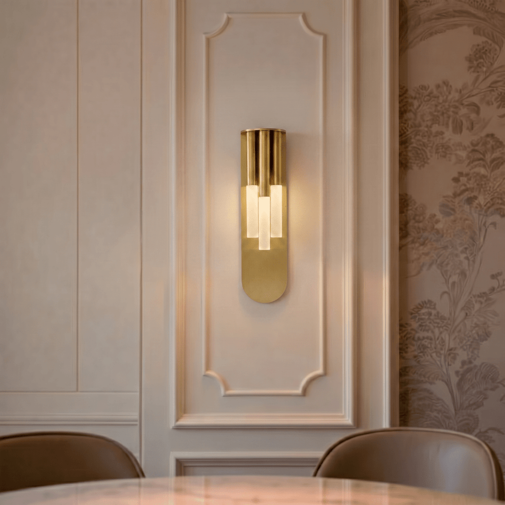 Clérachic tall wall light mounted beside a doorway