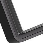 Applique murale LED Stan, aluminium noir flash carré pour l’extérieur  