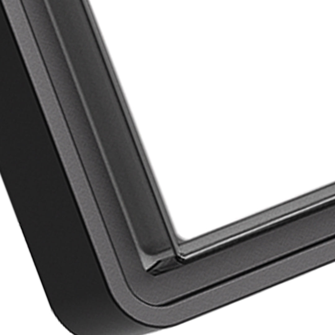 Applique murale LED Stan, aluminium noir flash carré pour l’extérieur  