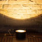 LED aluminium jordspot, minimalistisk uplighting-design