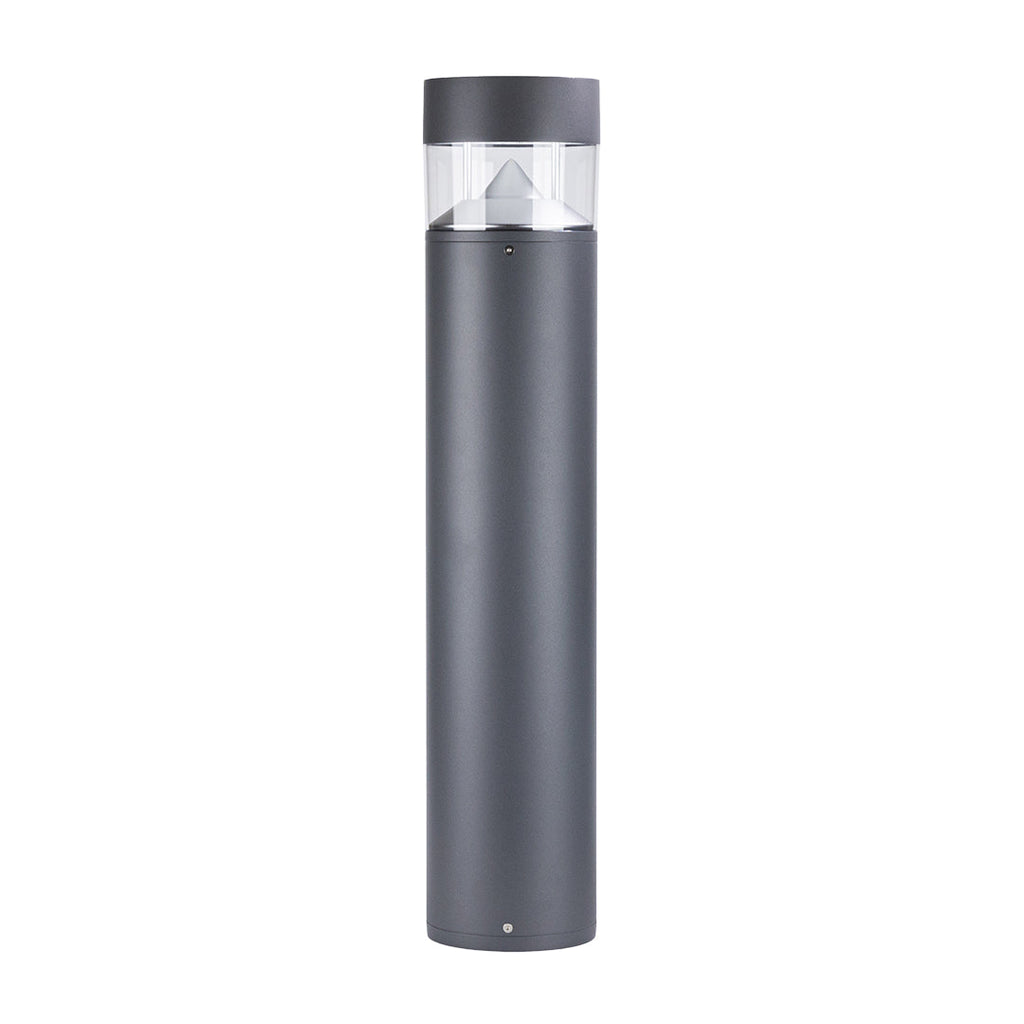 Sherard Sand-Gray Aluminum Bollard Path Light, Nordic Outdoor Lamp