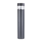 Sherard Sand-Gray Aluminum Bollard Path Light, Nordic Outdoor Lamp