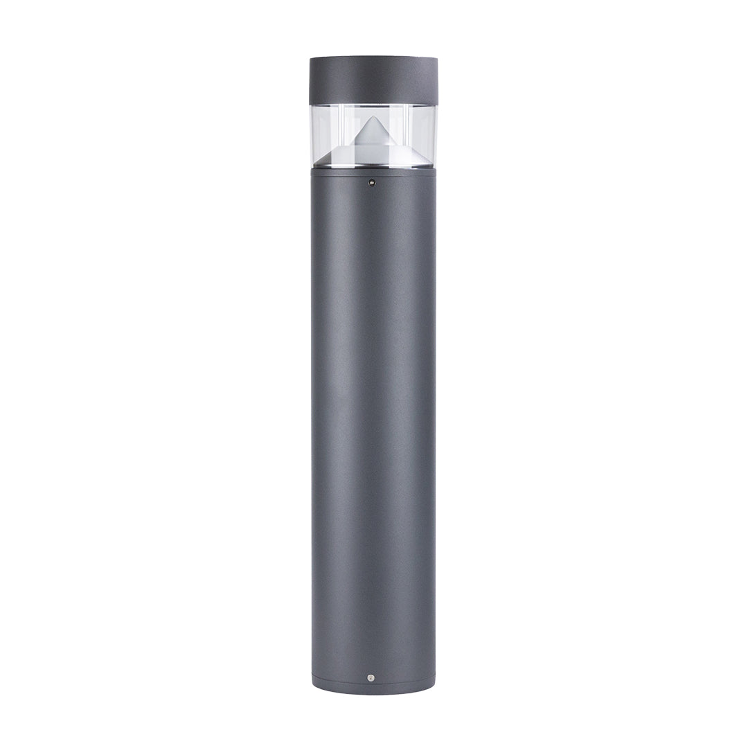 Sherard Sand-Gray Aluminum Bollard Path Light, Nordic Outdoor Lamp
