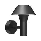 Nordic Cone Shade Aluminium Udendørs Væglampe i Flash Sort