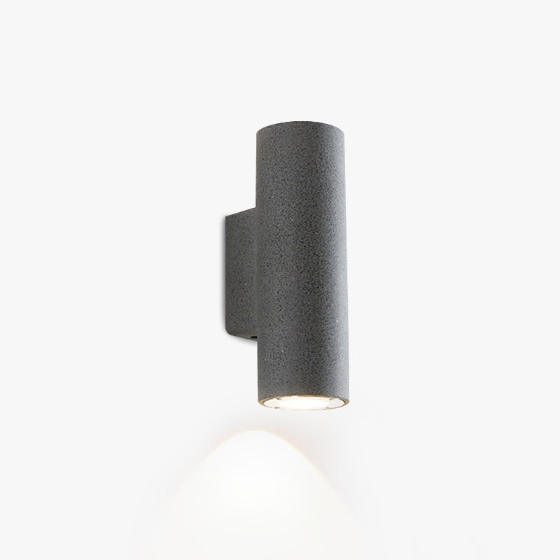 Cementcylinder udendørsvæglampe med integreret LED