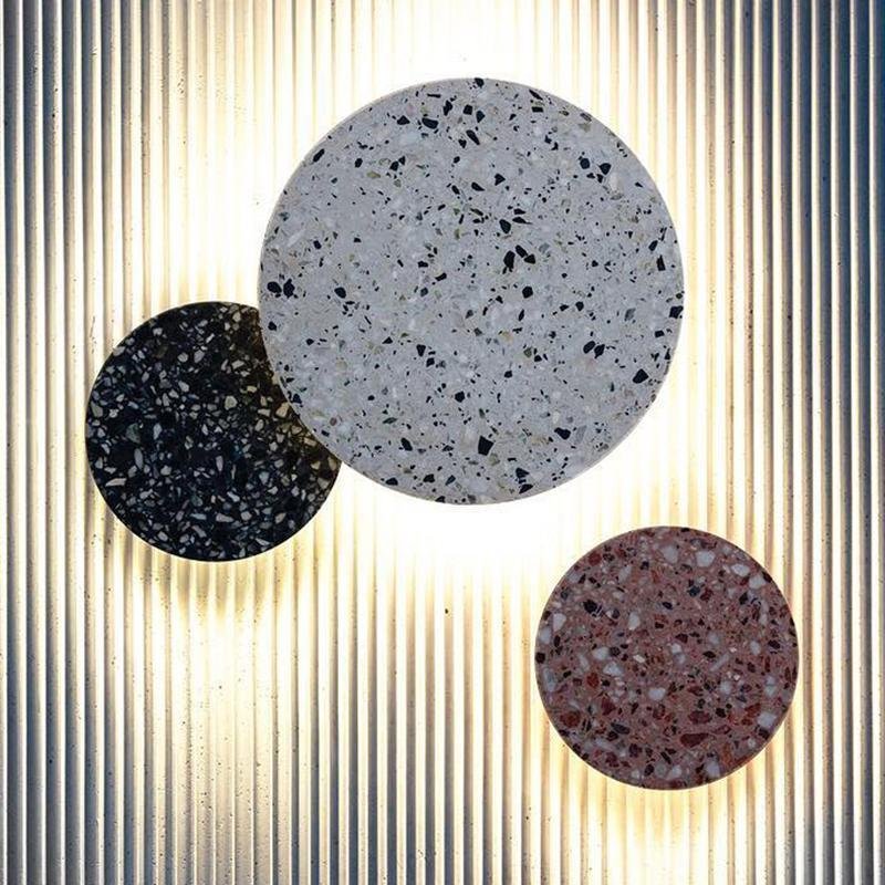 Luz de Parede Exterior Terrazzo Disc, LED à Prova de Água
