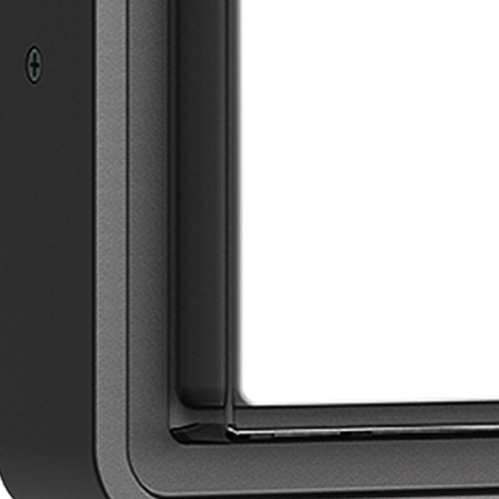 Arandela Exterior Quadrada em Alumínio Preto, LED Branco Quente 12W