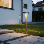 Matte Black Aluminum Bollard Light, 30cm or 60cm Outdoor LED Lamp