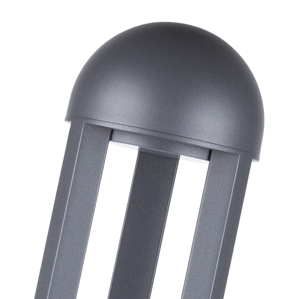 60cm Sand-Gray Aluminum Garden Pole Light, Modern Minimalist LED