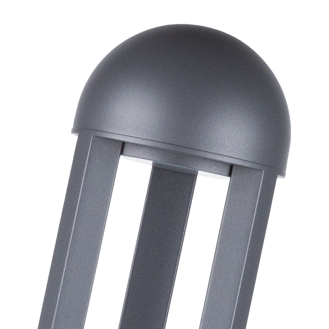 60cm Sand-Gray Aluminum Garden Pole Light, Modern Minimalist LED