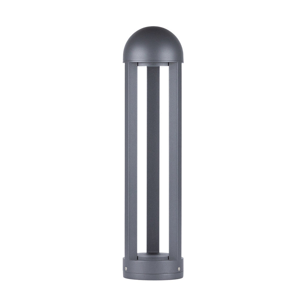 60cm Sand-Gray Aluminum Garden Pole Light, Modern Minimalist LED