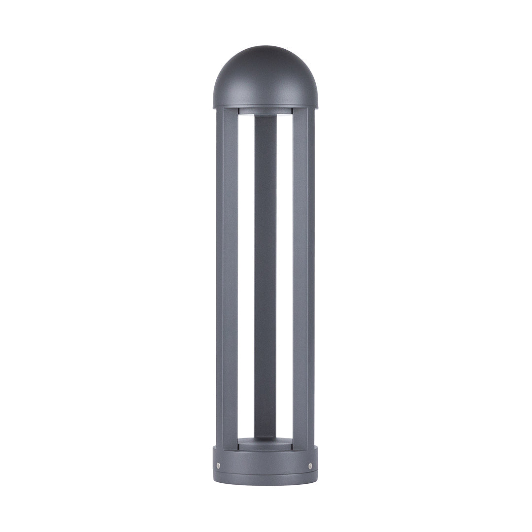 60cm Sand-Gray Aluminum Garden Pole Light, Modern Minimalist LED