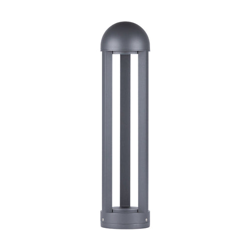 60 cm sandgrå aluminiums havepælelampe, moderne minimalistisk LED