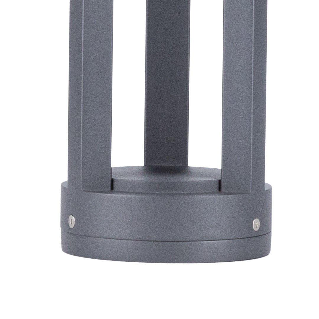 60cm Sand-Gray Aluminum Garden Pole Light, Modern Minimalist LED