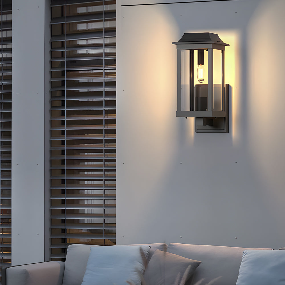 Gardener Wall Sconce For Outdoors, American Minimalist Style, Black Aluminum