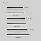Linear Acrylic Wall Lamp for Outdoor Use, Matte Black and White