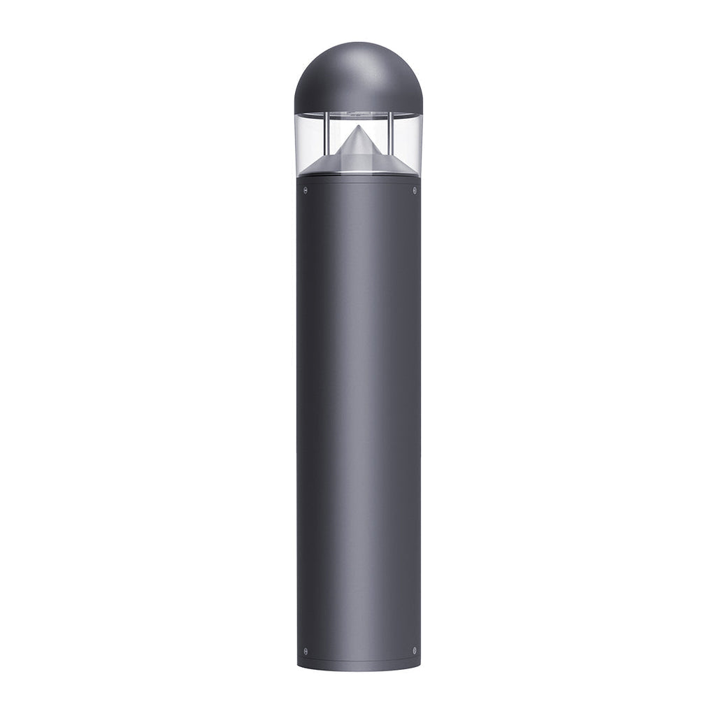 Sherard Sand-Gray Aluminum Bollard Path Light, Nordic Outdoor Lamp