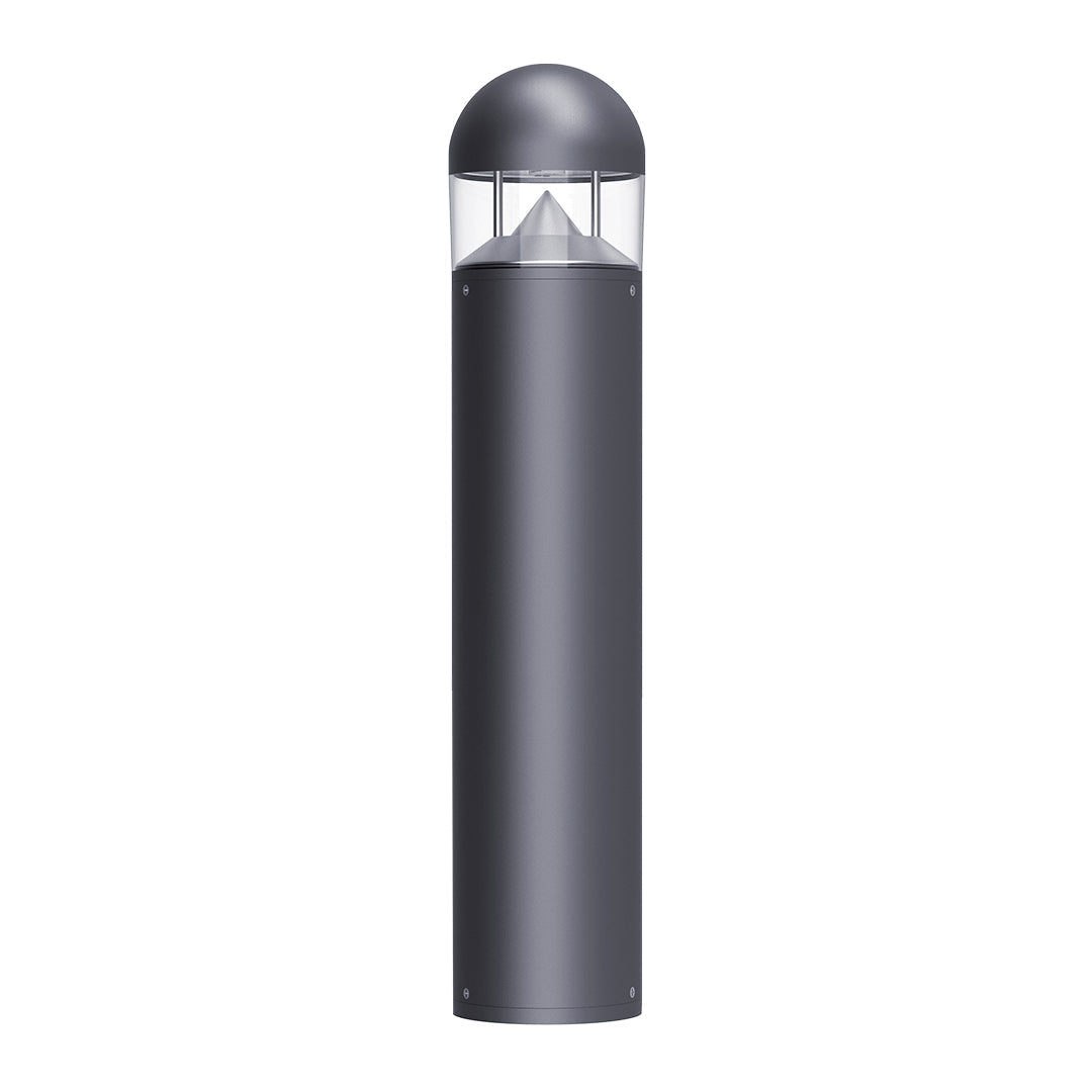 Sherard Sand-Gray Aluminum Bollard Path Light, Nordic Outdoor Lamp