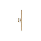 Clérachic wall sconce shown full length on white, its pale alabaster disc sitting at the bar's midpoint.