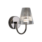 American Vintage LED-væglampe, kegleformet glasskærm, justerbart hvidt lys