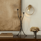 Clérachic ring wall light in gold photographed straight on