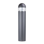 Nordic Outdoor Bollard Light, Round or Flat Top Aluminum Post Lamp