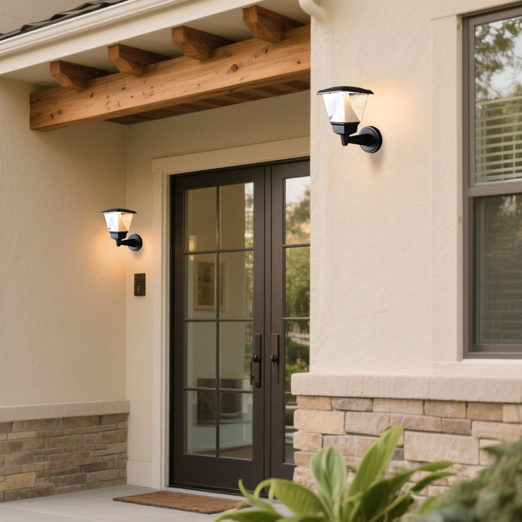 Norri Black Aluminum LED Outdoor Wall Sconce With Cone Shade