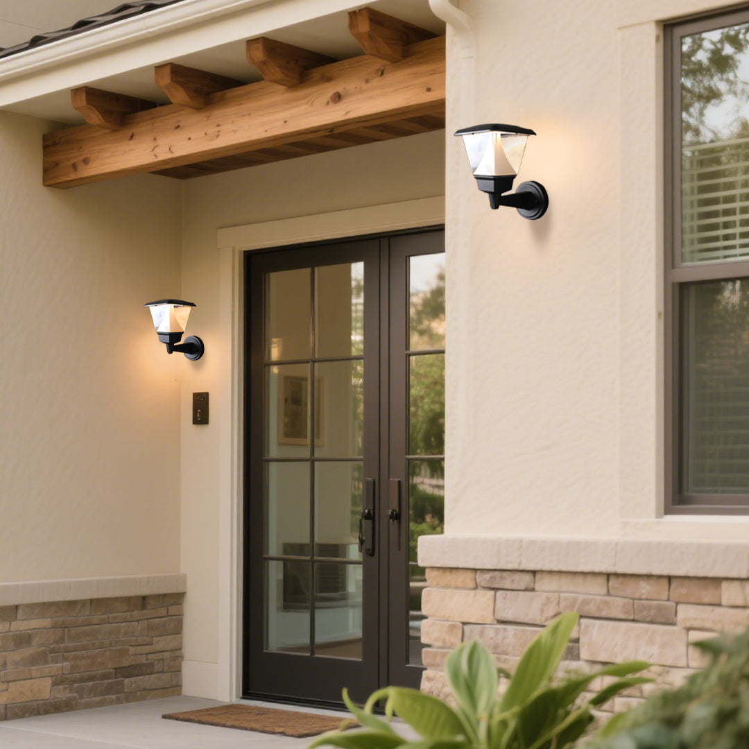 Norri Black Aluminum LED Outdoor Wall Sconce With Cone Shade