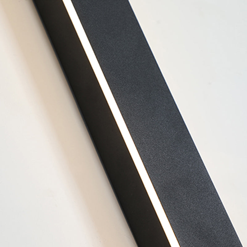 Applique murale extérieure LED minimaliste, métal et acrylique, 8 tailles