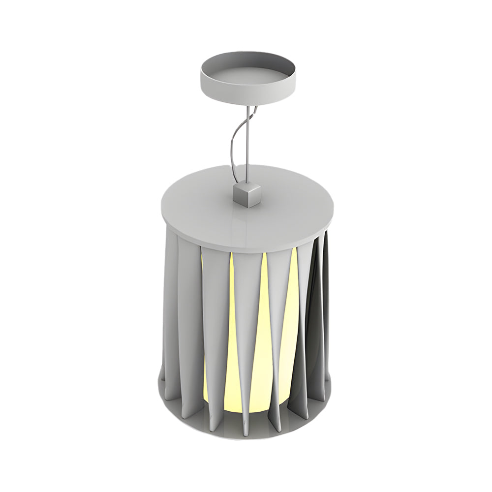 Halvindbygget loftlampe med frostet akrylskærm, aluminiumsramme