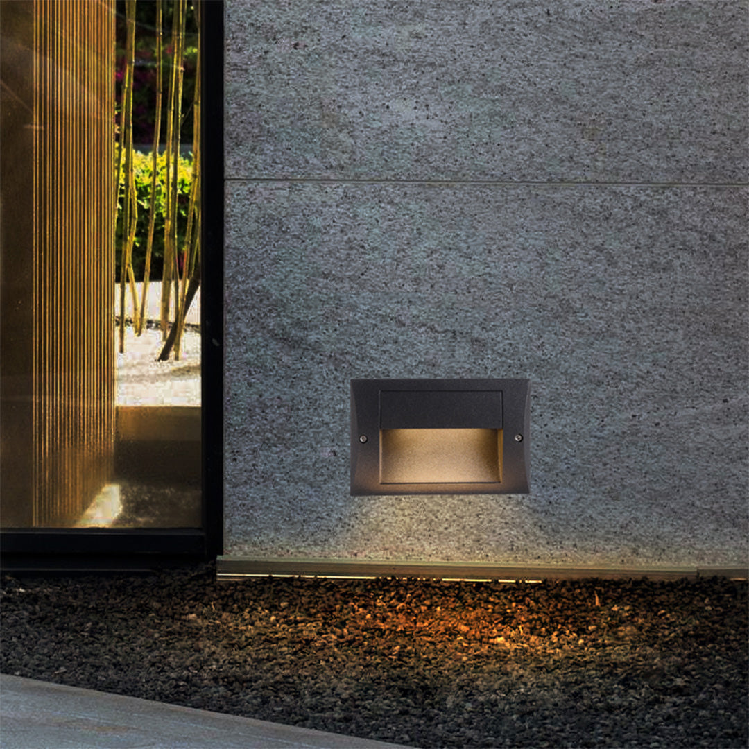 Luz LED de Passo em Alumínio para Montagem Embutida Harre para Decks Exteriores