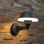 Nordic Cone Shade Aluminium Udendørs Væglampe i Flash Sort