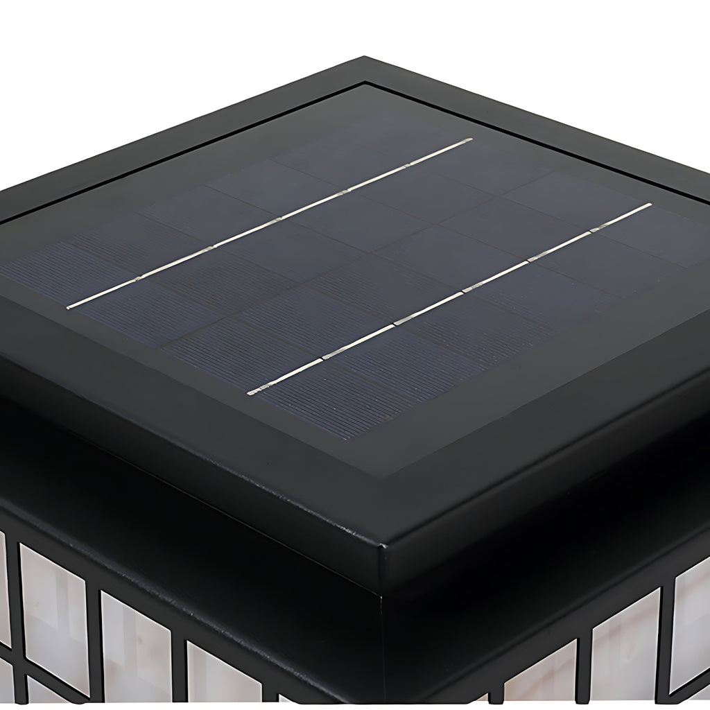 Luz de Pilar Solar em Aço Inoxidável, LED Regulável em 3 Níveis