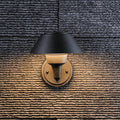 Nordic Cone Shade Aluminium Udendørs Væglampe i Flash Sort