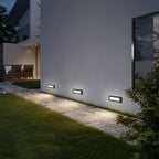 Recessed Aluminum Step Light With Stainless Steel Cover, Warm LED Glow