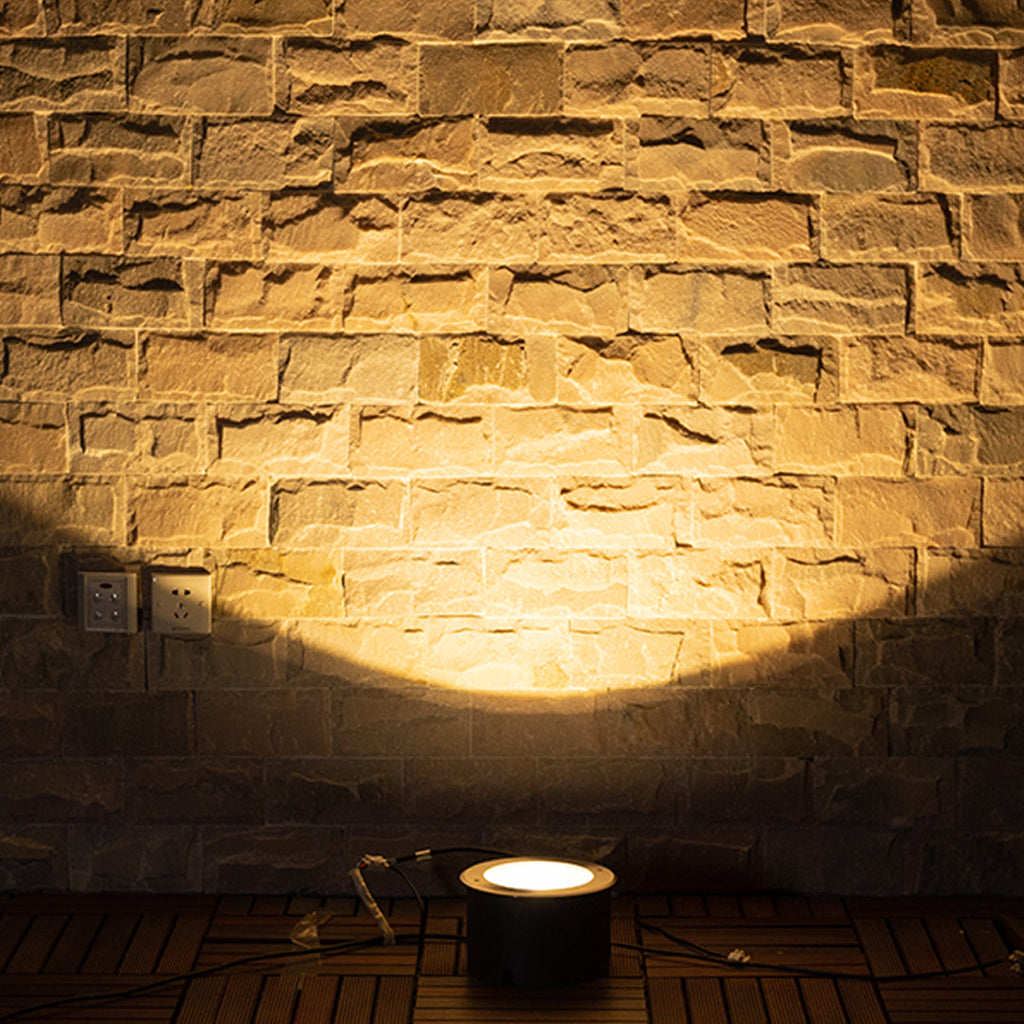 LED aluminium jordspot, minimalistisk uplighting-design