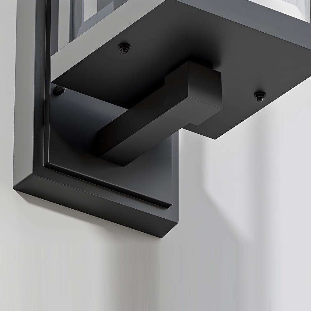 Gardener Wall Sconce For Outdoors, American Minimalist Style, Black Aluminum