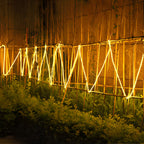 Plas Solar-Powered LED Strip Light, Warm White Silicone Rope