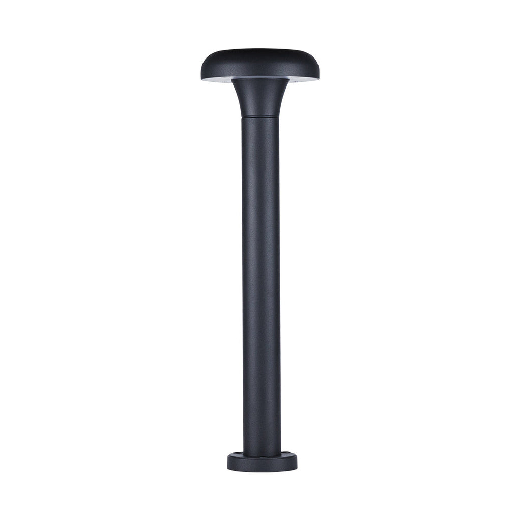 Matte Black Aluminum Bollard Light, 30cm or 60cm Outdoor LED Lamp