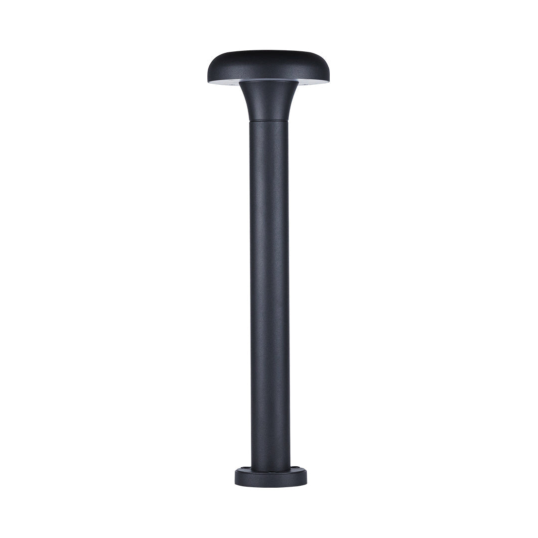 Matte Black Aluminum Bollard Light, 30cm or 60cm Outdoor LED Lamp