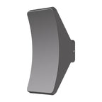 Luz de Parede Exterior LED Impermeável, Arandela Minimalista em Alumínio e Vidro