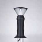 LED udendørs pullertlampe, mat sort støbt aluminium, IP65