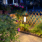 Solar Outdoor Lawn Light, Motion-Sensor Stake With Tri-Colour Or Edison LED