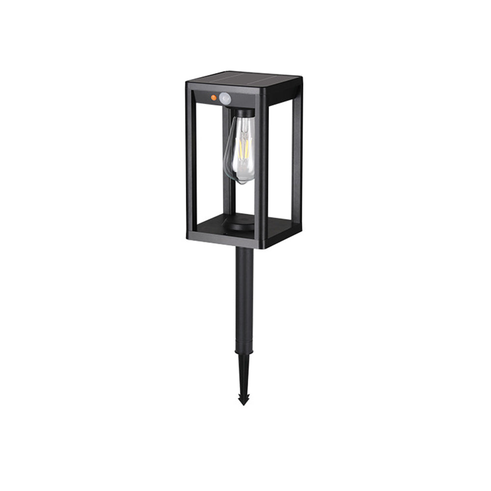 Solar Outdoor Lawn Light, Motion-Sensor Stake With Tri-Colour Or Edison LED