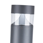 Nordic Outdoor Bollard Light, Round or Flat Top Aluminum Post Lamp